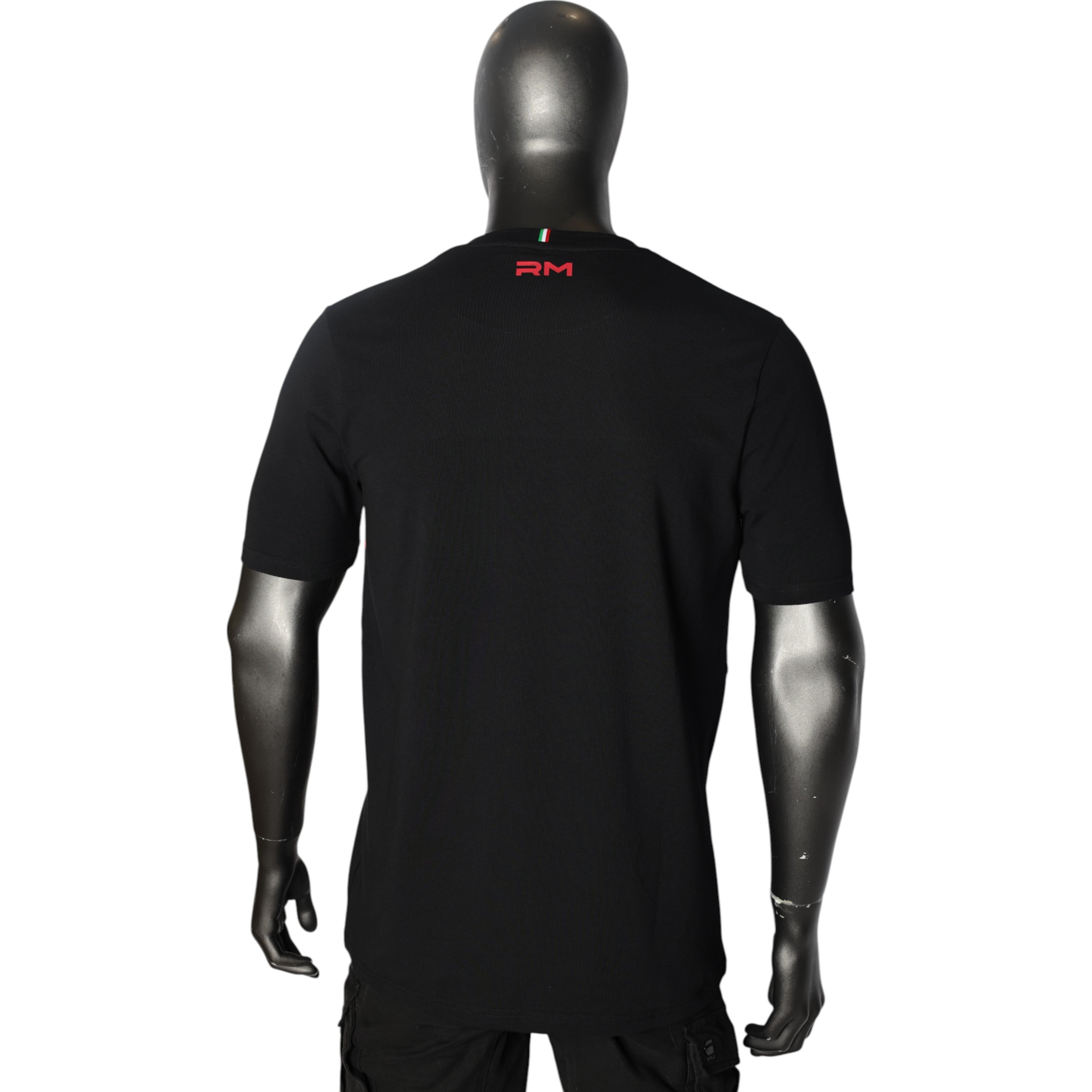 Rossimoda T-Shirt Rose Vetrata Black-Red-Green